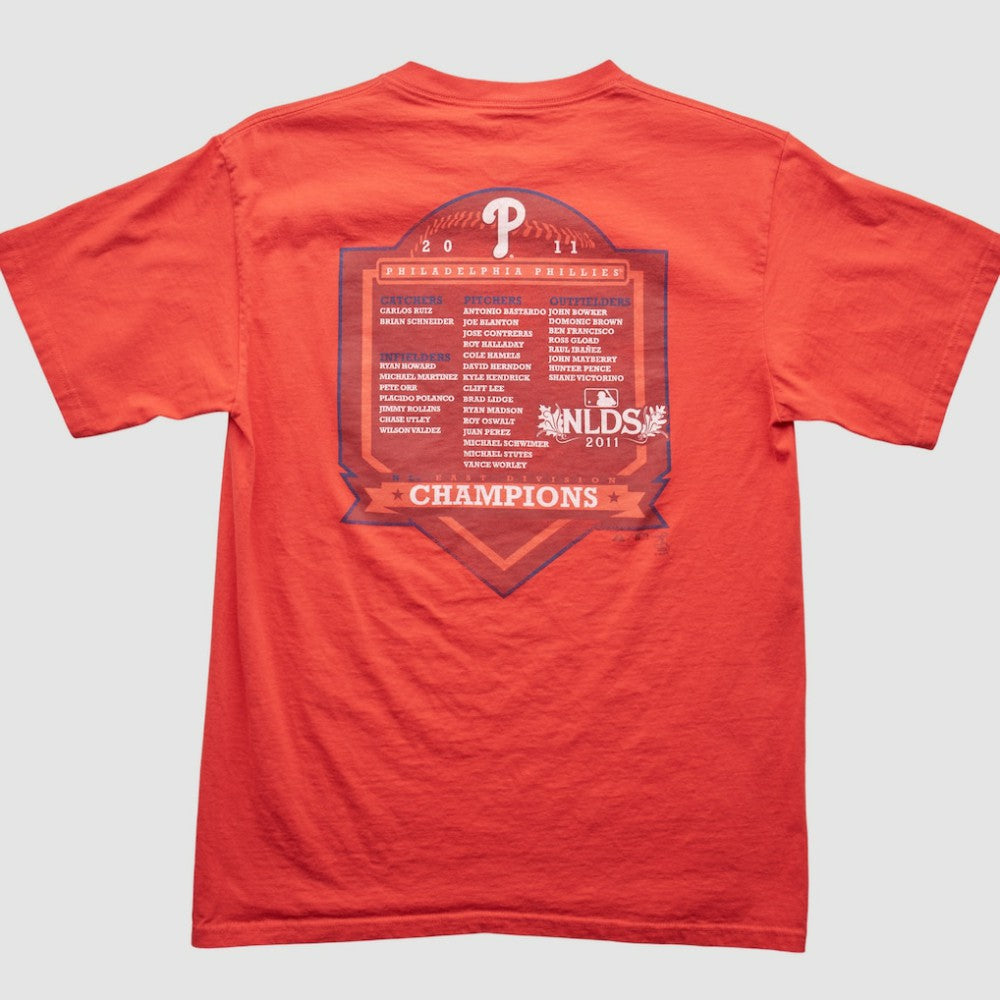 Philadelphia Phillies Majestic 2011 T-Shirt - Red - Vintage - Fanatics on Sale
