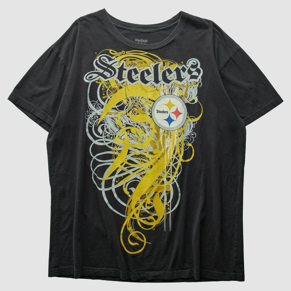 Fanatics Pittsburgh Steelers Reebok 2000s T-Shirt Black Vintage