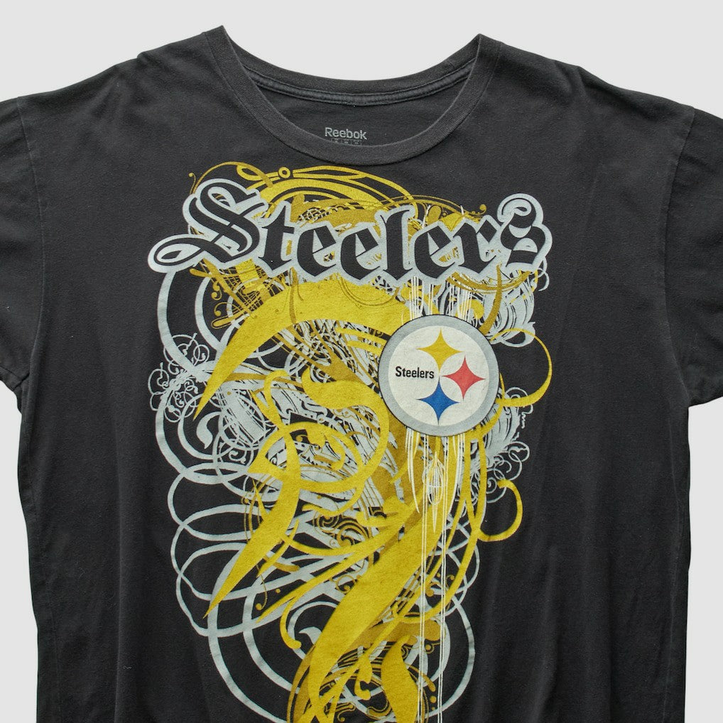 Fanatics Pittsburgh Steelers Reebok 2000s T-Shirt Black Vintage