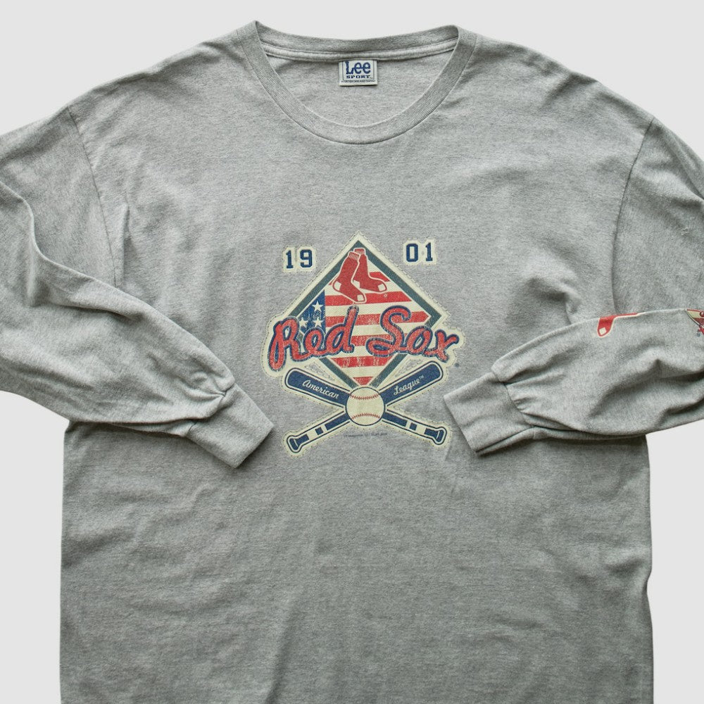 Boston Red Sox Lee Apparel 2004 Long Sleeve T-Shirt - Gray - 2XVintage - Fanatics Sale