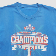 Texas Rangers 2011 T-Shirt - Blue - Vintage - Fanatics Sale