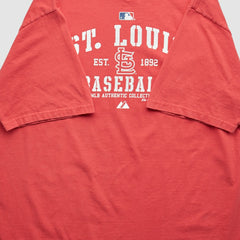 St. Louis Cardinals Majestic 2011 T-Shirt - Red - Vintage - Fanatics Online