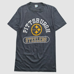Fanatics Pittsburgh Steelers Champion 80s T-Shirt Gray Vintage