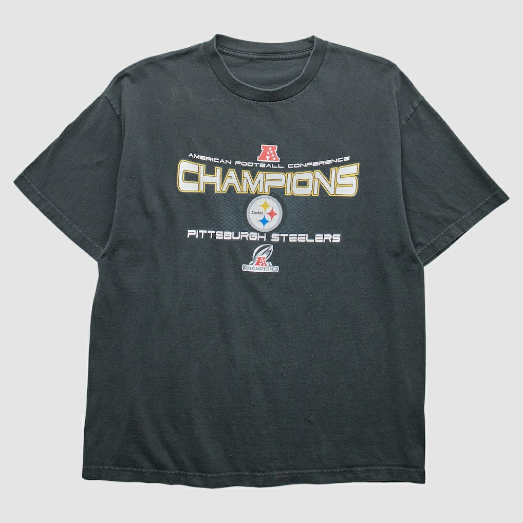Fanatics Pittsburgh Steelers 2000s T-Shirt Black Vintage