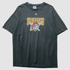 Pittsburgh Pirates Majestic 2010 T-Shirt - Black - Vintage - Fanatics on Sale