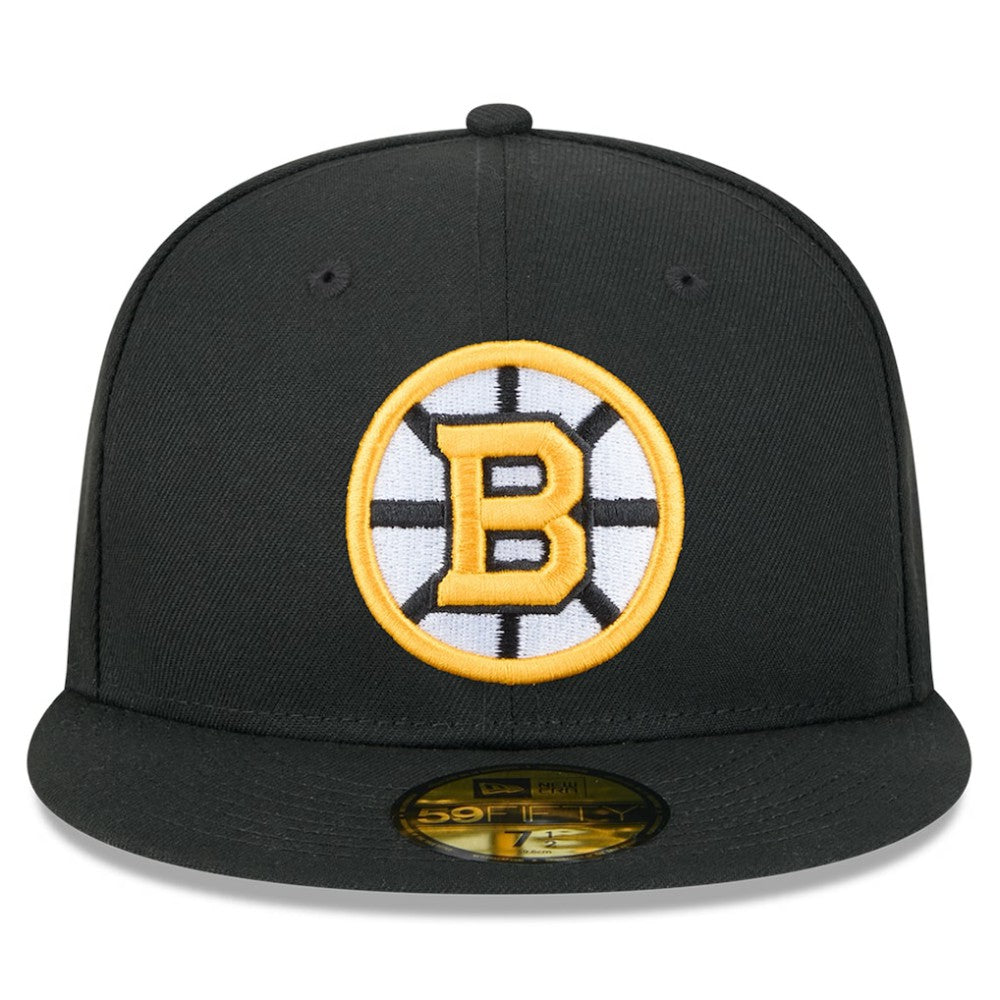 Boston Bruins New Era Core 59FIFTY Fitted Hat - Black - NHL 203465945