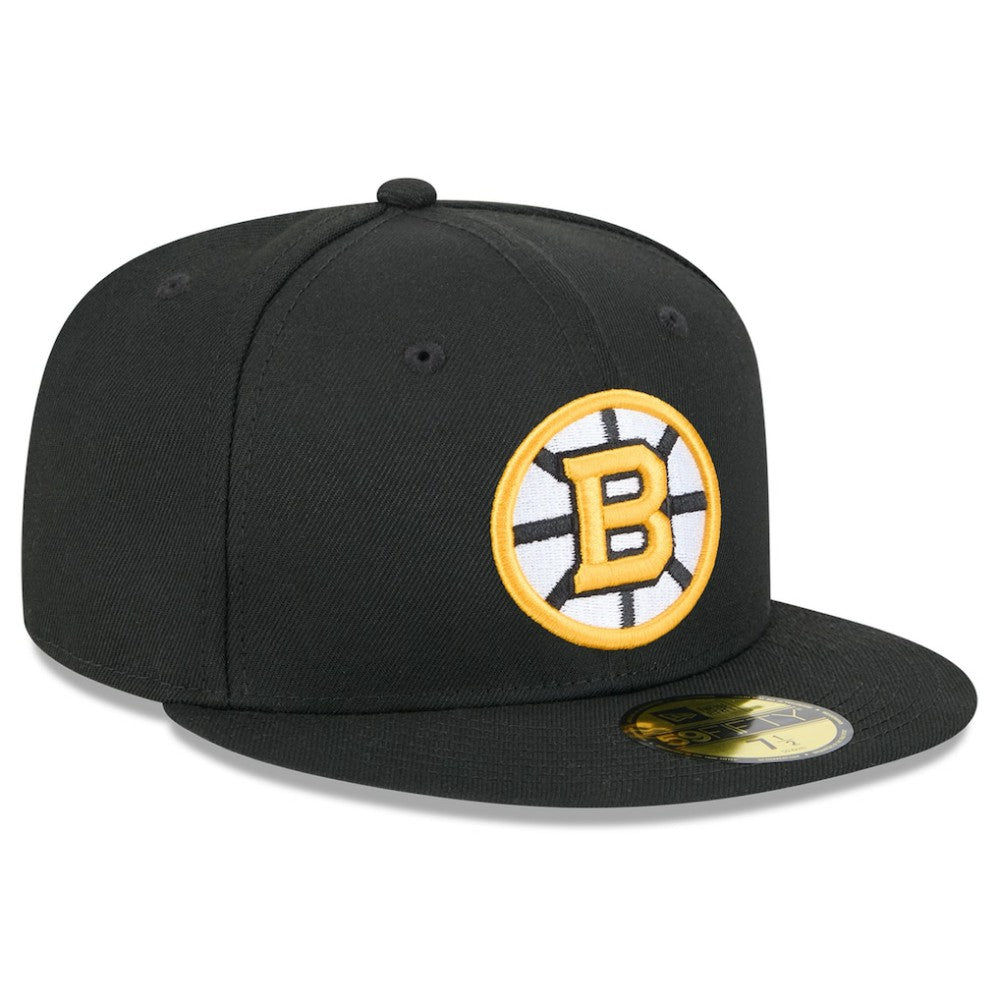 Boston Bruins New Era Core 59FIFTY Fitted Hat - Black - NHL 203465945