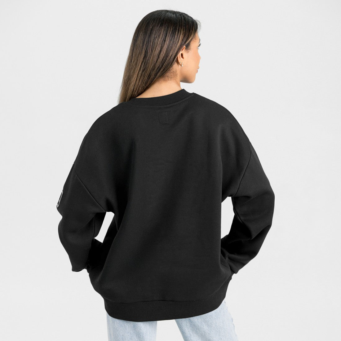 Houston Texans Gameday Couture Women's Oversized Victory Lane Black Label Premium Fleece Sweatshirt Black