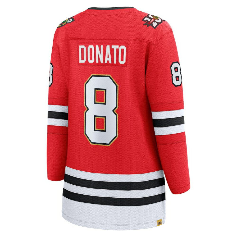 Ryan Donato Chicago Blackhawks Fanatics Women's Centennial Breakaway Player Jersey - Red - NHL 203466376