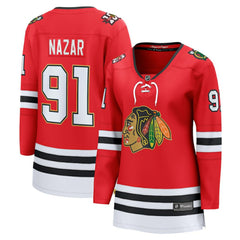 Frank Nazar Chicago Blackhawks Fanatics Women's Centennial Breakaway Player Jersey - Red - NHL 203466379