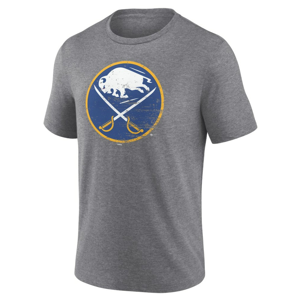 Buffalo Sabres Heritage Custom Tri-Blend T-Shirt - Gray - NHL 203467400