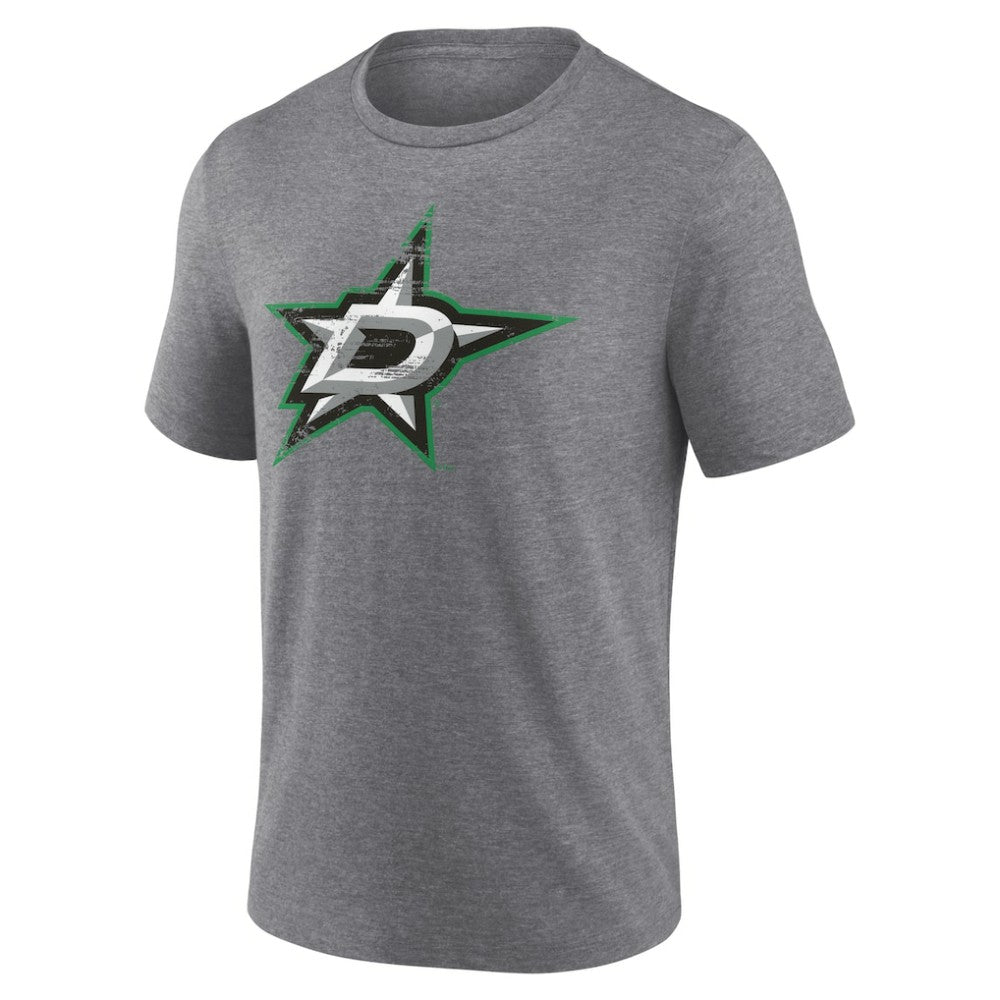 Dallas Stars Heritage Custom Tri-Blend T-Shirt - Gray - NHL 203467412
