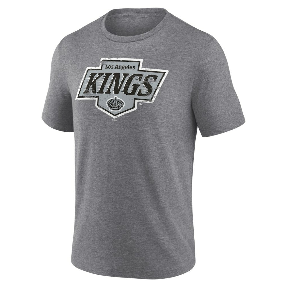 Los Angeles Kings Heritage Custom Tri-Blend T-Shirt - Gray - NHL 203467420