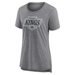 Los Angeles Kings Women's Heritage Custom Tri-Blend T-Shirt - Gray - NHL 203467421
