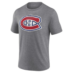 Montreal Canadiens Heritage Custom Tri-Blend T-Shirt - Gray - NHL 203467424