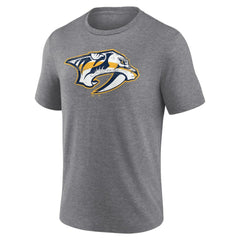 Nashville Predators Heritage Custom Tri-Blend T-Shirt - Gray - NHL 203467426