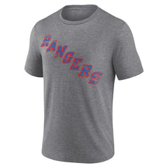 New York Rangers Heritage Custom Tri-Blend T-Shirt - Gray - NHL 203467432