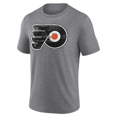 Philadelphia Flyers Heritage Custom Tri-Blend T-Shirt - Gray - NHL 203467436