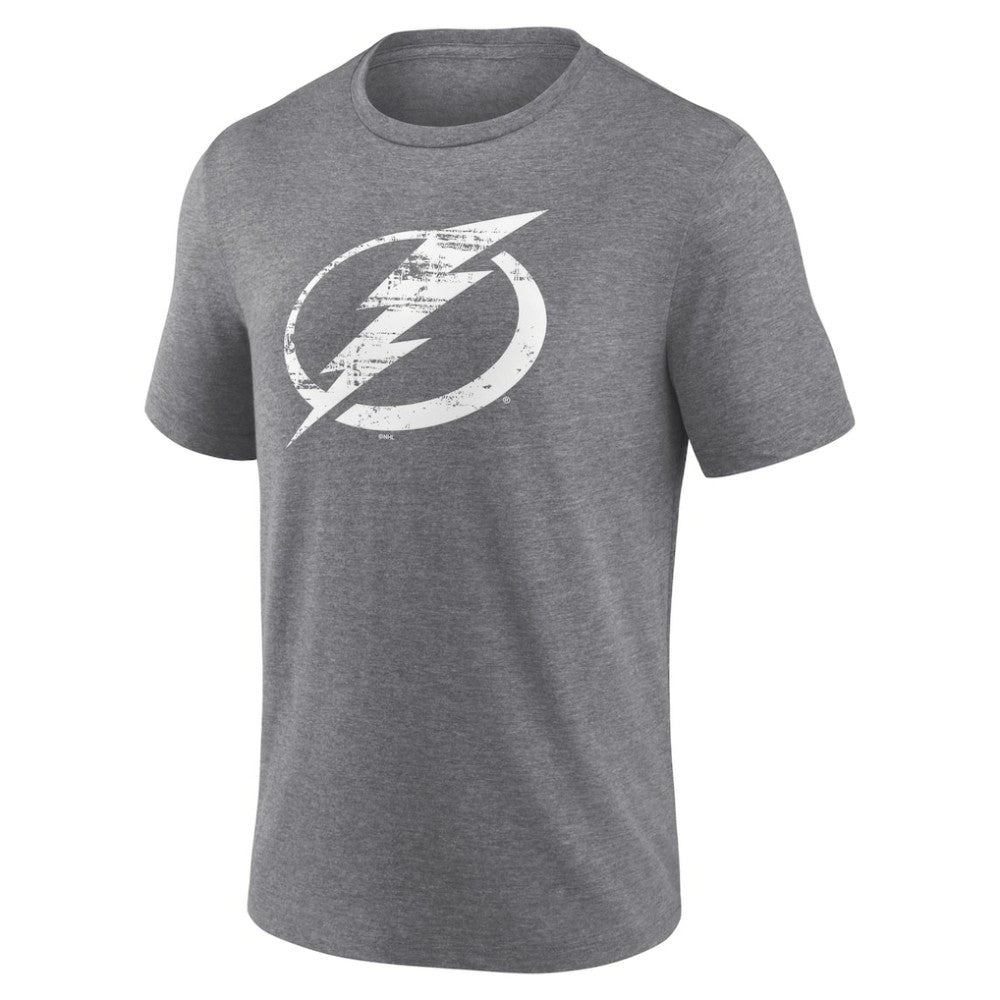 Tampa Bay Lightning Heritage Custom Tri-Blend T-Shirt - Gray - NHL 203467446