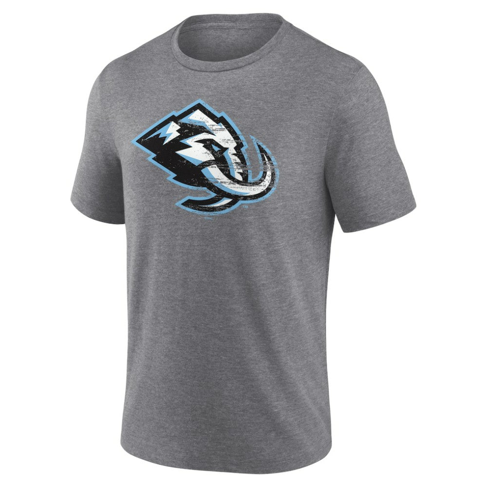 Utah Mammoth Heritage Custom Tri-Blend T-Shirt - Gray - NHL 203467450