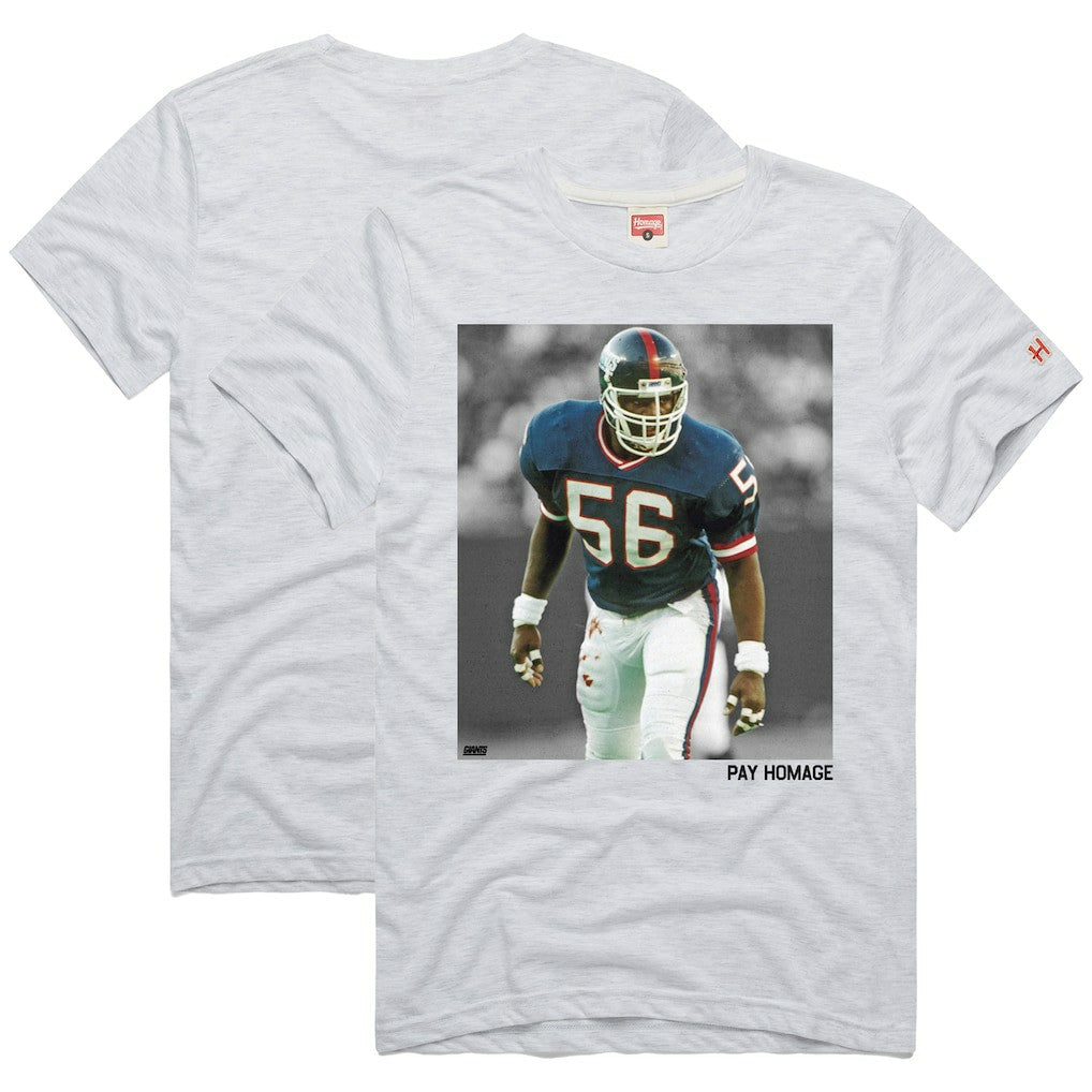 Lawrence Taylor New York Giants Homage Unisex Pay Homage Tri-Blend T-Shirt Ash
