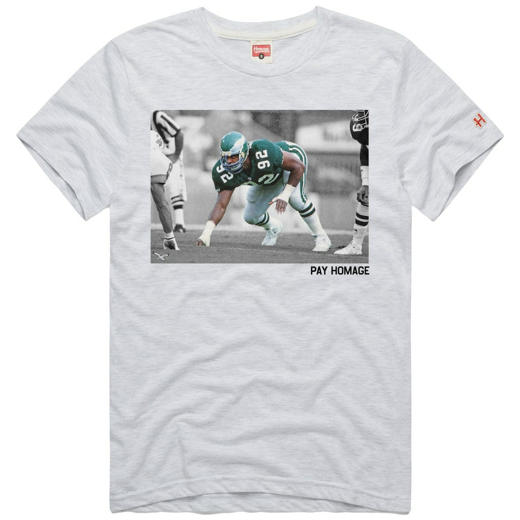 Reggie White Philadelphia Eagles Homage Unisex Pay Homage Tri-Blend T-Shirt Ash
