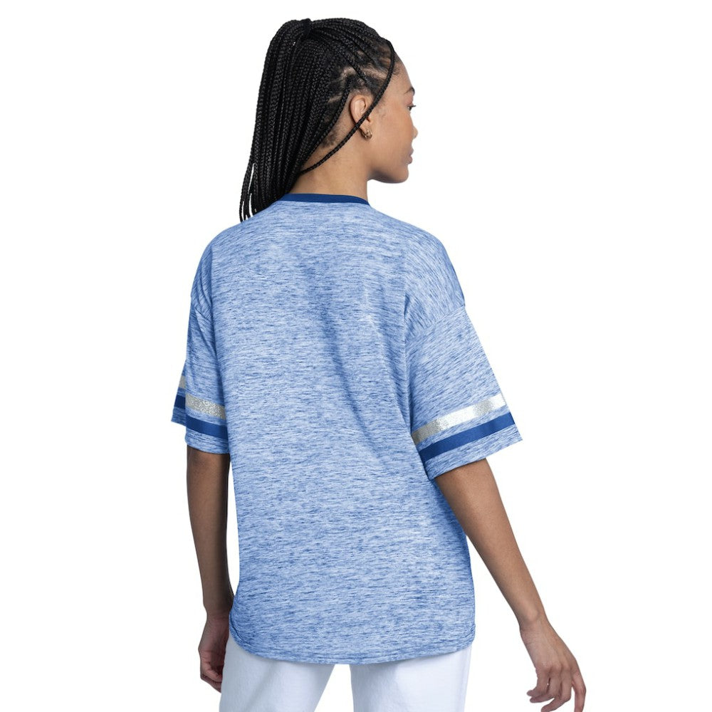 Los Angeles Dodgers G-III 4Her by Carl Banks Women's Off-Season Oversized Top - Royal - MLB Lifestyle