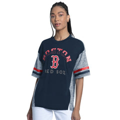 Boston Red Sox G-III 4Her by Carl Banks Women's Off-Season Oversized Top - Navy - MLB Sale