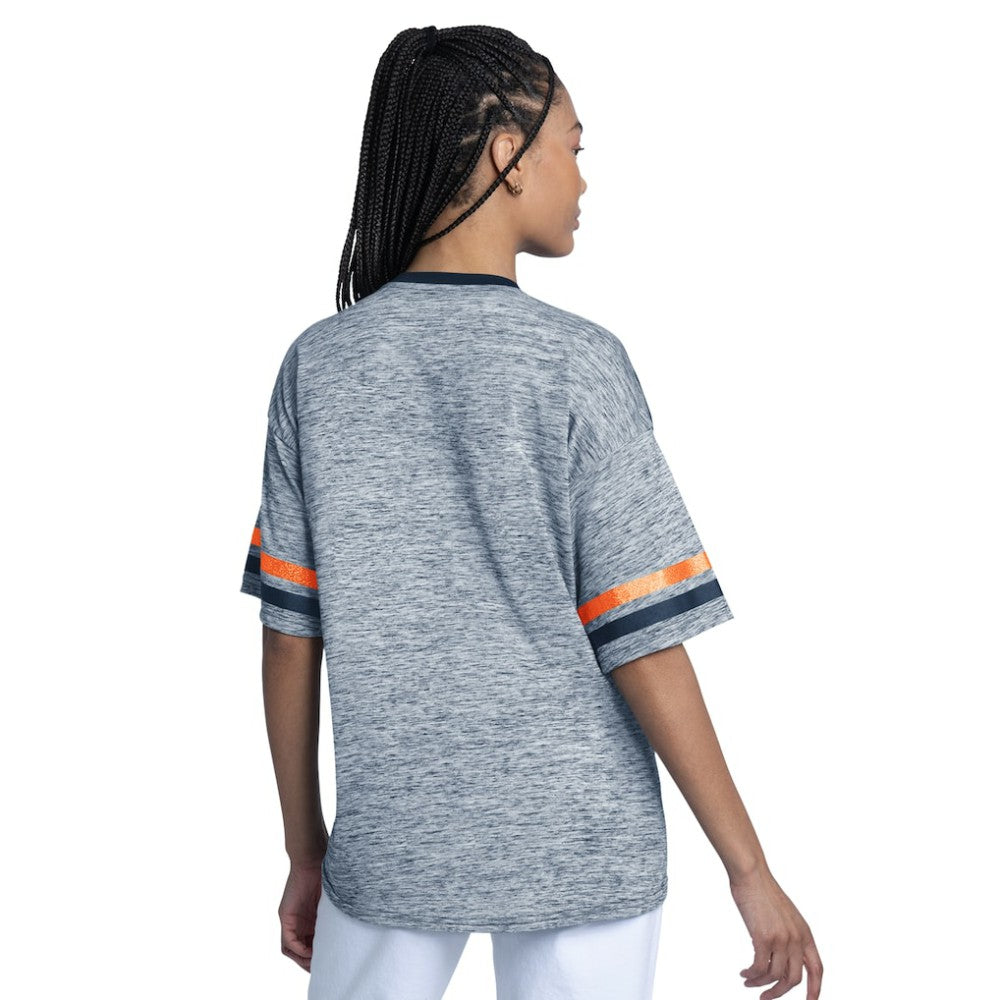 Detroit Tigers G-III 4Her by Carl Banks Women's Off-Season Oversized Top - Navy - MLB Sale