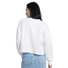 Minnesota Twins G-III 4Her by Carl Banks Women's Bleachers Cropped Pullover Sweatshirt - White - MLB Sale