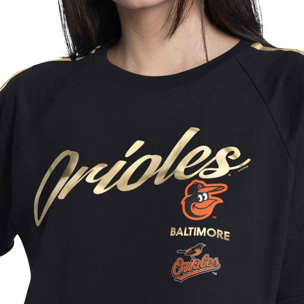 Baltimore Orioles G-III 4Her by Carl Banks Women's Classic Play Cropped T-Shirt - Black - MLB Online