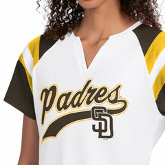 San Diego Padres Starter Women's Game On Notch Neck T-Shirt - White - MLB Lifestyle