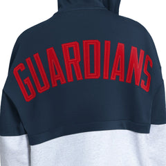 Cleveland Guardians Starter Women's Wishbone Full-Zip Hoodie - Navy/Heather Gray - MLB Discount