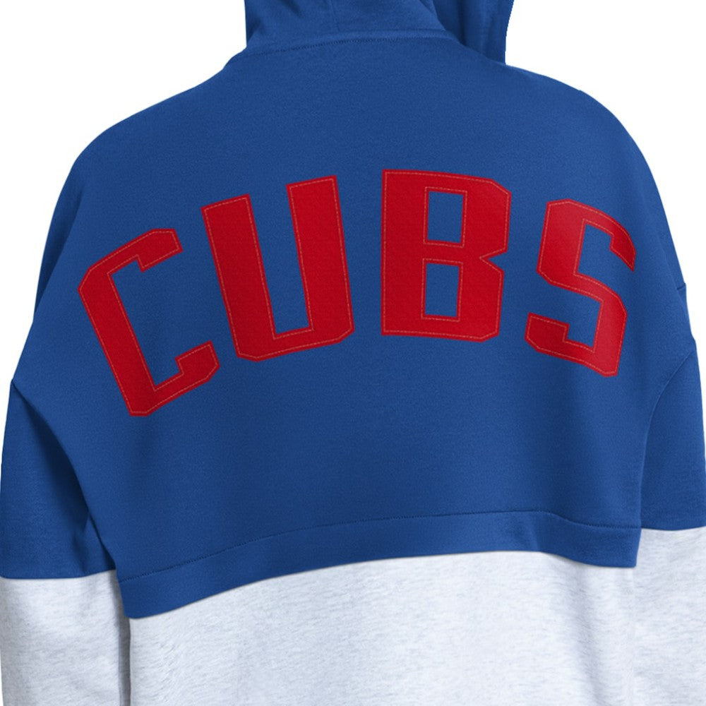 Chicago Cubs Starter Women's Wishbone Full-Zip Hoodie - Royal/Heather Gray - MLB Online