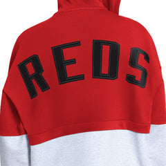 Cincinnati Reds Starter Women's Wishbone Full-Zip Hoodie - Red/Heather Gray - MLB Discount
