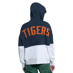 Detroit Tigers Starter Women's Wishbone Full-Zip Hoodie - Navy/Heather Gray - MLB Online