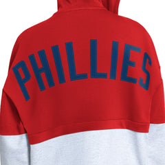 Philadelphia Phillies Starter Women's Wishbone Full-Zip Hoodie - Red/Heather Gray - MLB Online