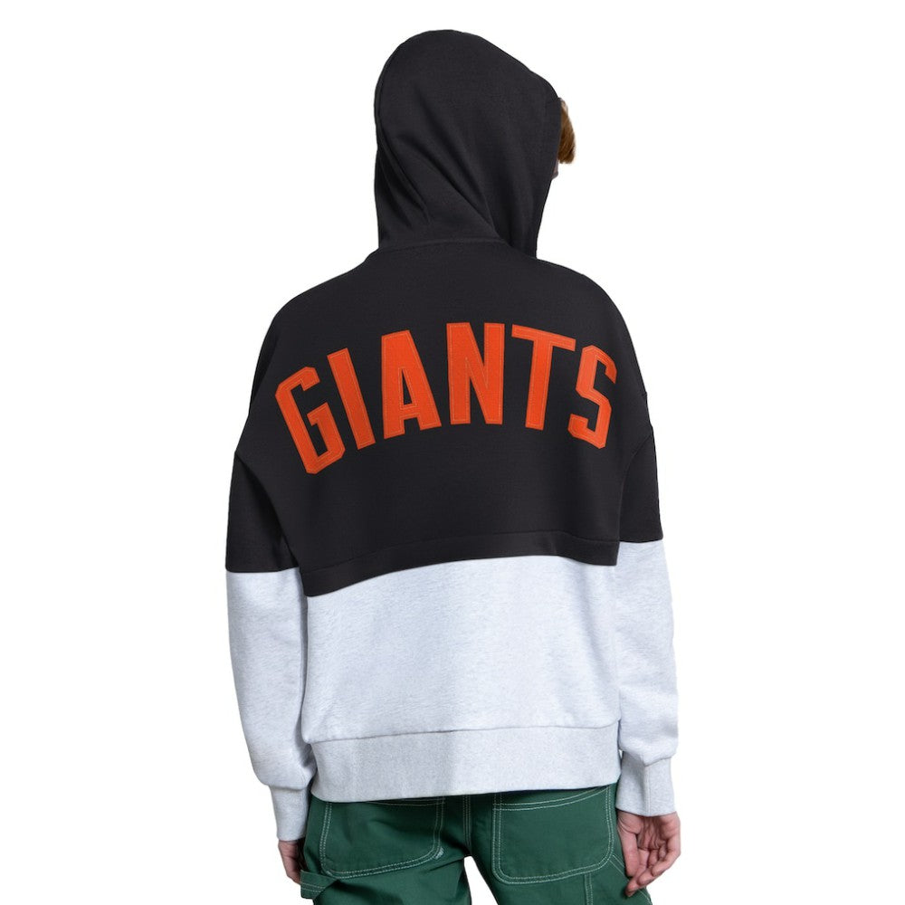 San Francisco Giants Starter Women's Wishbone Full-Zip Hoodie - Black/Heather Gray - MLB Sale