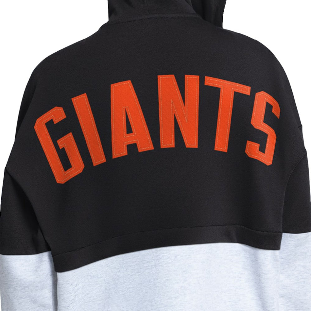 San Francisco Giants Starter Women's Wishbone Full-Zip Hoodie - Black/Heather Gray - MLB Sale