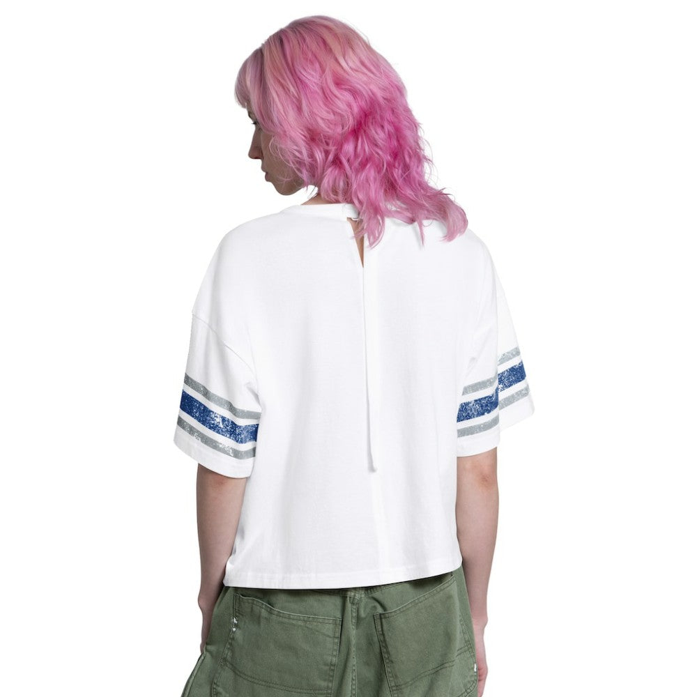 Los Angeles Dodgers Starter Women's Cropped Hurry Up Offense T-Shirt - White - MLB Online