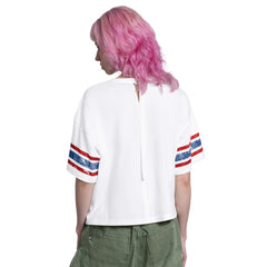 Chicago Cubs Starter Women's Cropped Hurry Up Offense T-Shirt - White - MLB Lifestyle