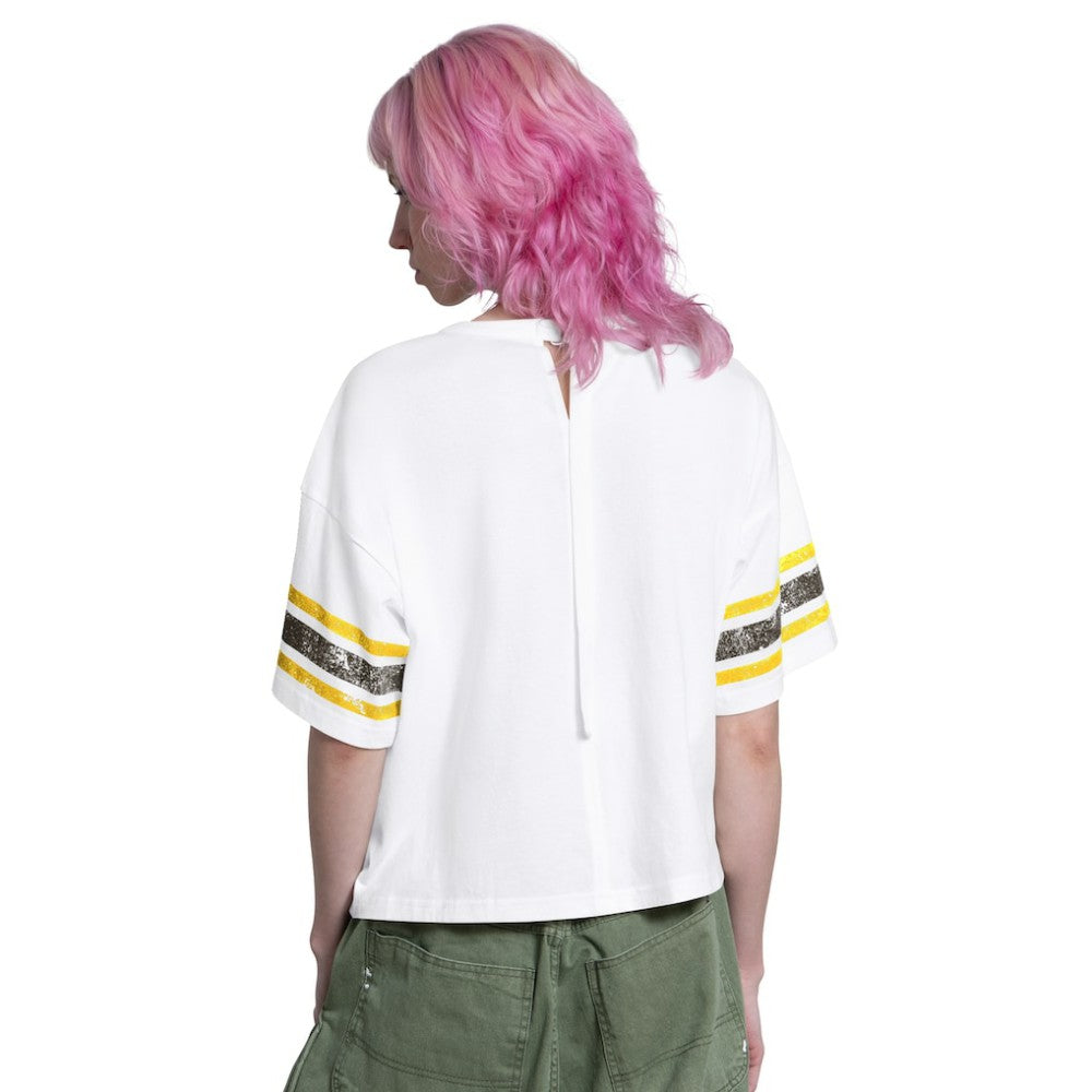 San Diego Padres Starter Women's Cropped Hurry Up Offense T-Shirt - White - MLB Discount