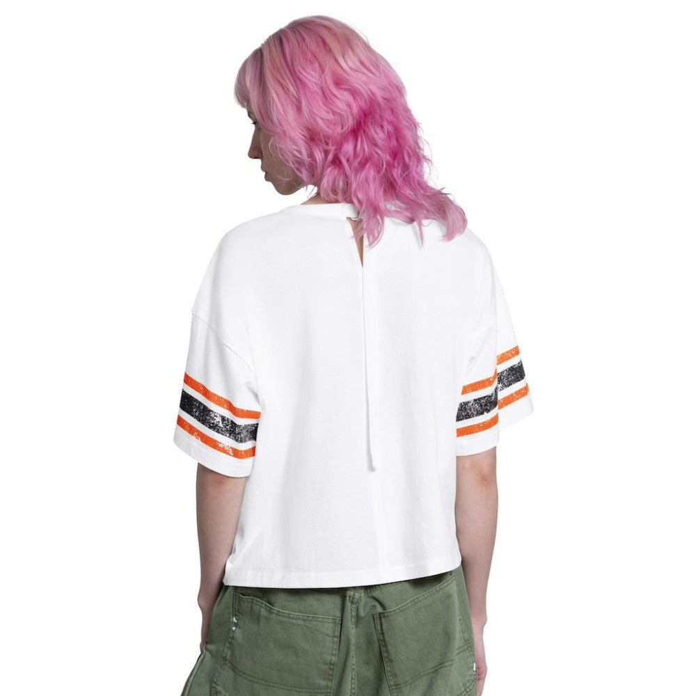 San Francisco Giants Starter Women's Cropped Hurry Up Offense T-Shirt - White - MLB Sale