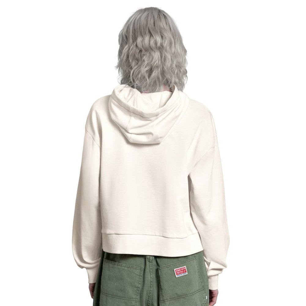 New York Yankees Starter Women's Baseline Hoodie Sweatshirt - Cream - MLB Lifestyle