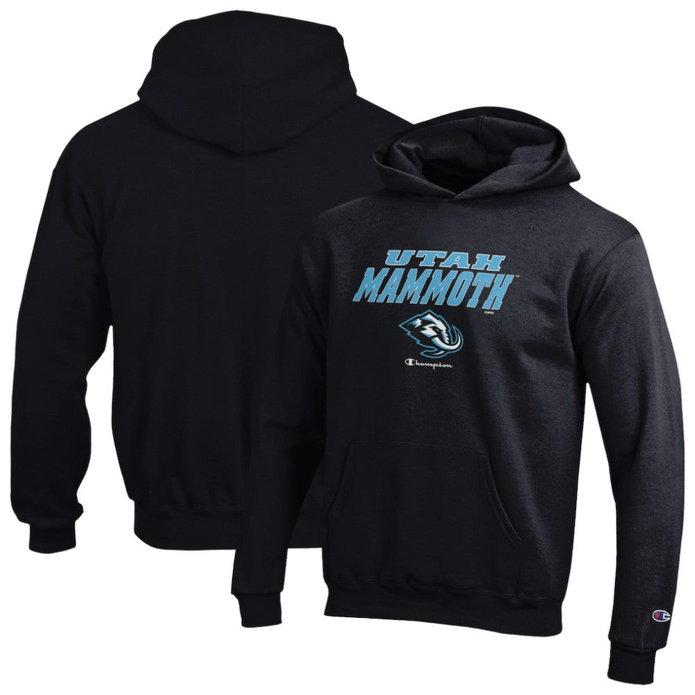 Utah Mammoth Champion Youth Eco Powerblend Hoodie - Black - NHL 203468136