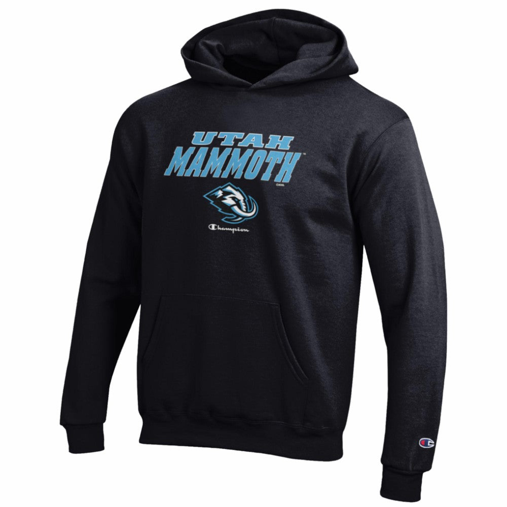 Utah Mammoth Champion Youth Eco Powerblend Hoodie - Black - NHL 203468136