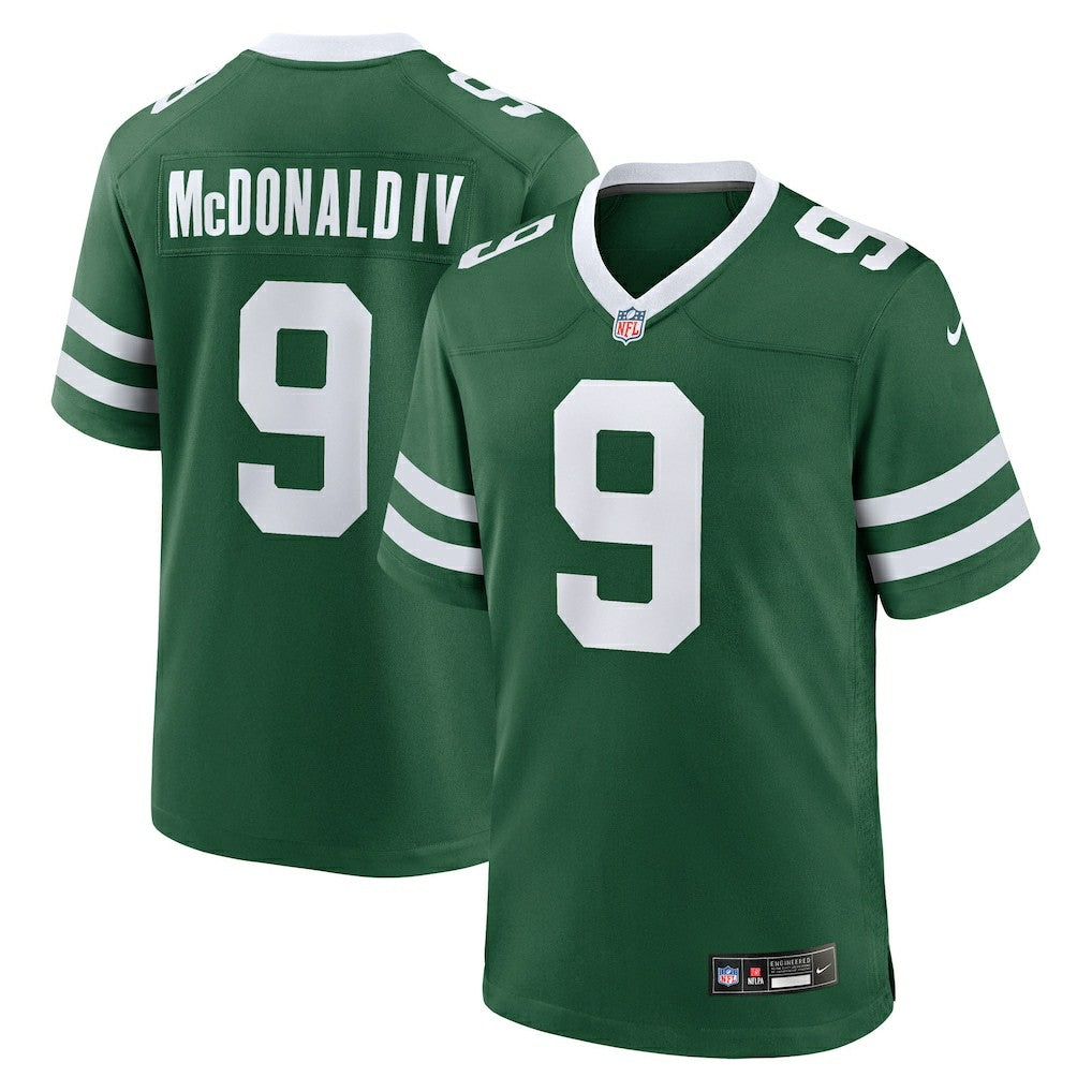 Nike Will McDonald IV New York Jets Team Game Jersey Legacy Green