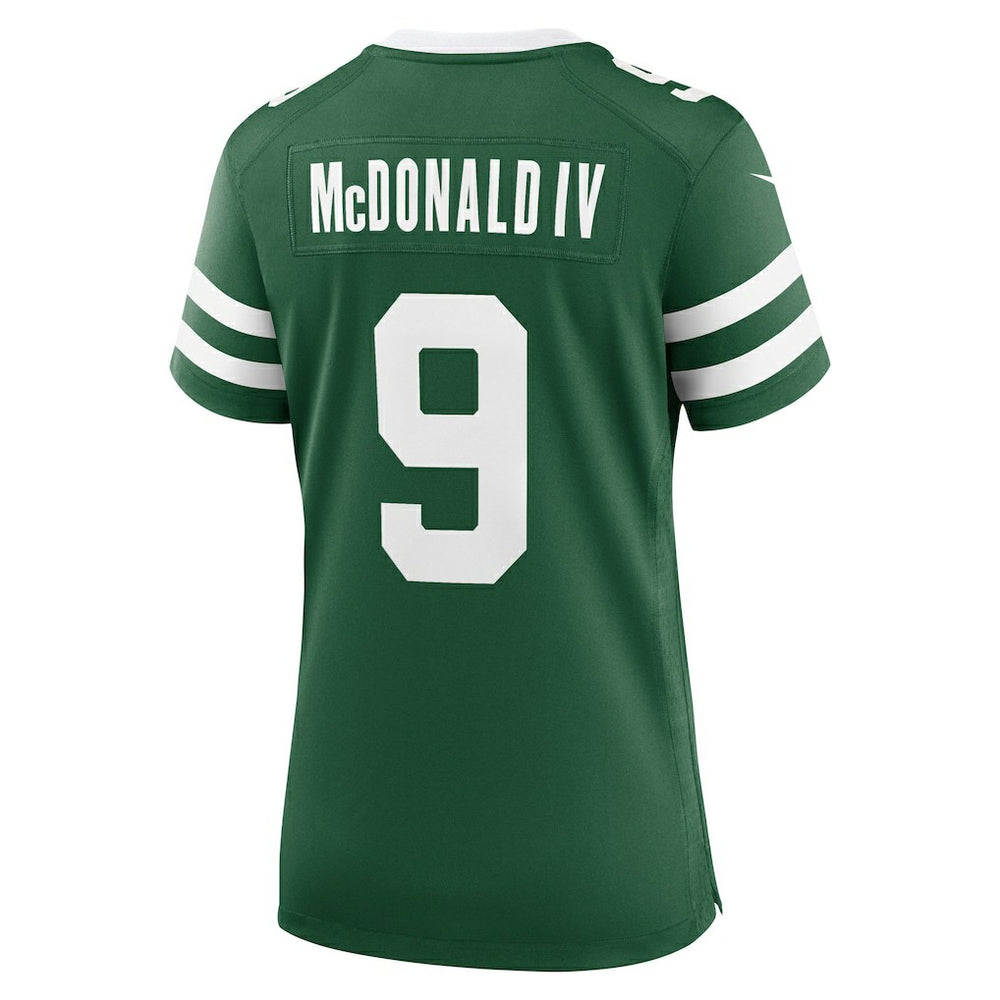 Nike Will McDonald IV New York Jets Women's Team Game Jersey Legacy Green