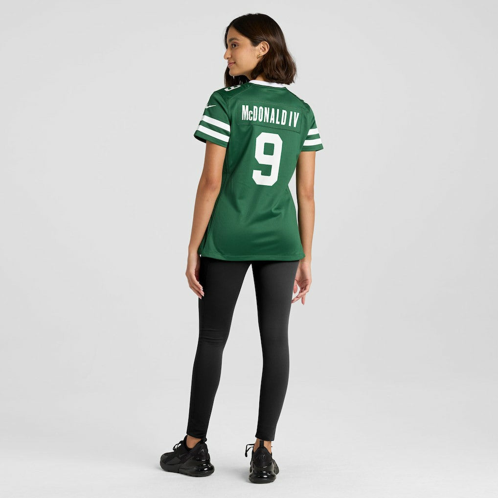 Nike Will McDonald IV New York Jets Women's Team Game Jersey Legacy Green