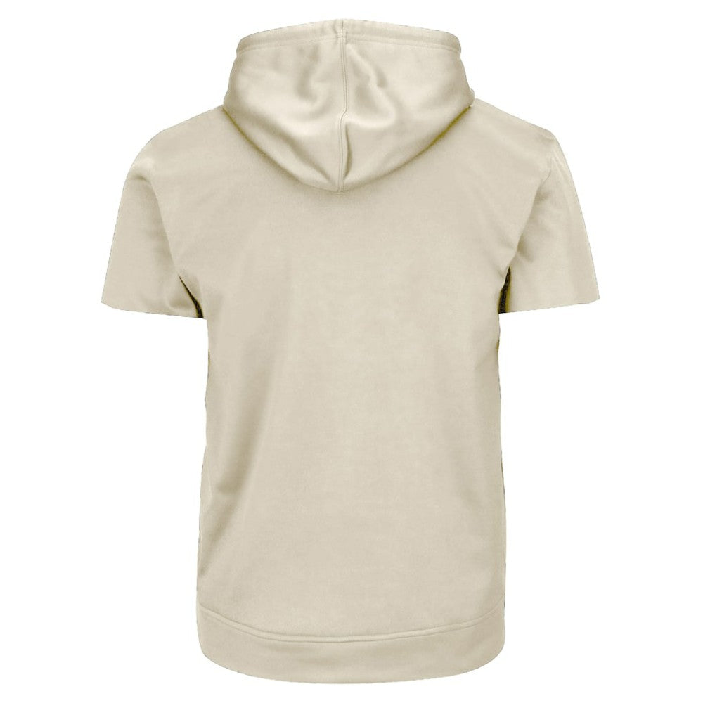 Chicago Cubs Profile Big & Tall Contrast Short Sleeve Hoodie - Cream - MLB Sale